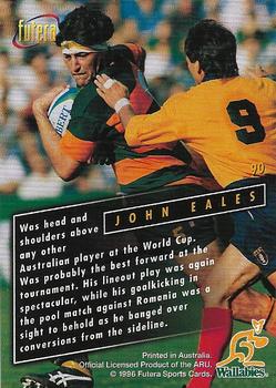 1996 Futera Rugby Union #90 John Eales Back